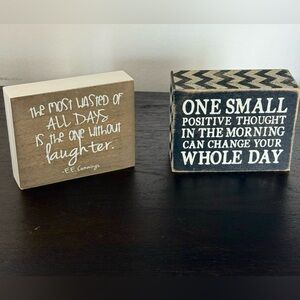 Inspirational Quote Block Set.